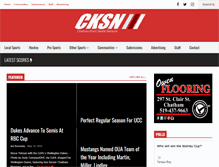 Tablet Screenshot of cksn.ca
